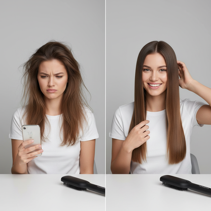 [NEW] Numoya Portable Straightener Brush - GoBrush PRO