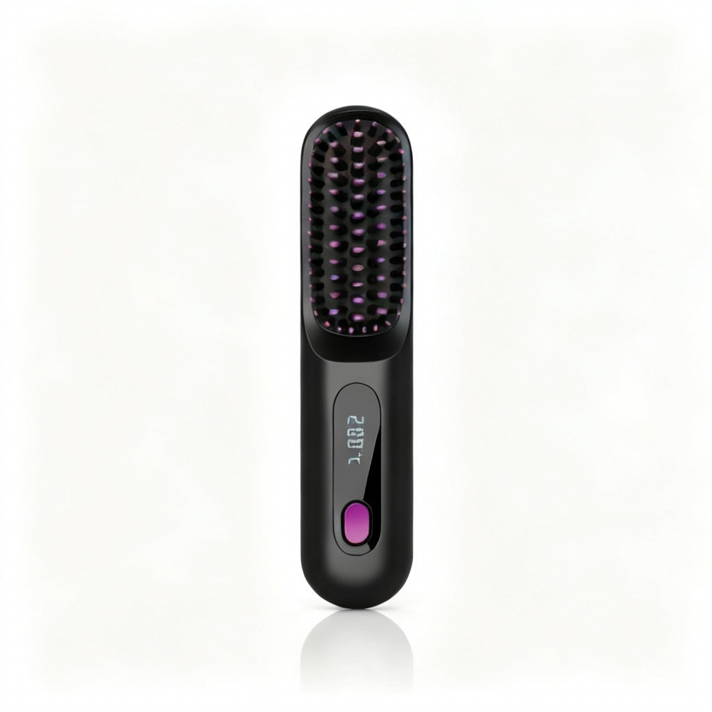 [NEW] Numoya Portable Straightener Brush - GoBrush PRO